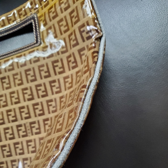 Vintage Clutch Handbag Bag Zucca Authentic - Picture 8 of 13